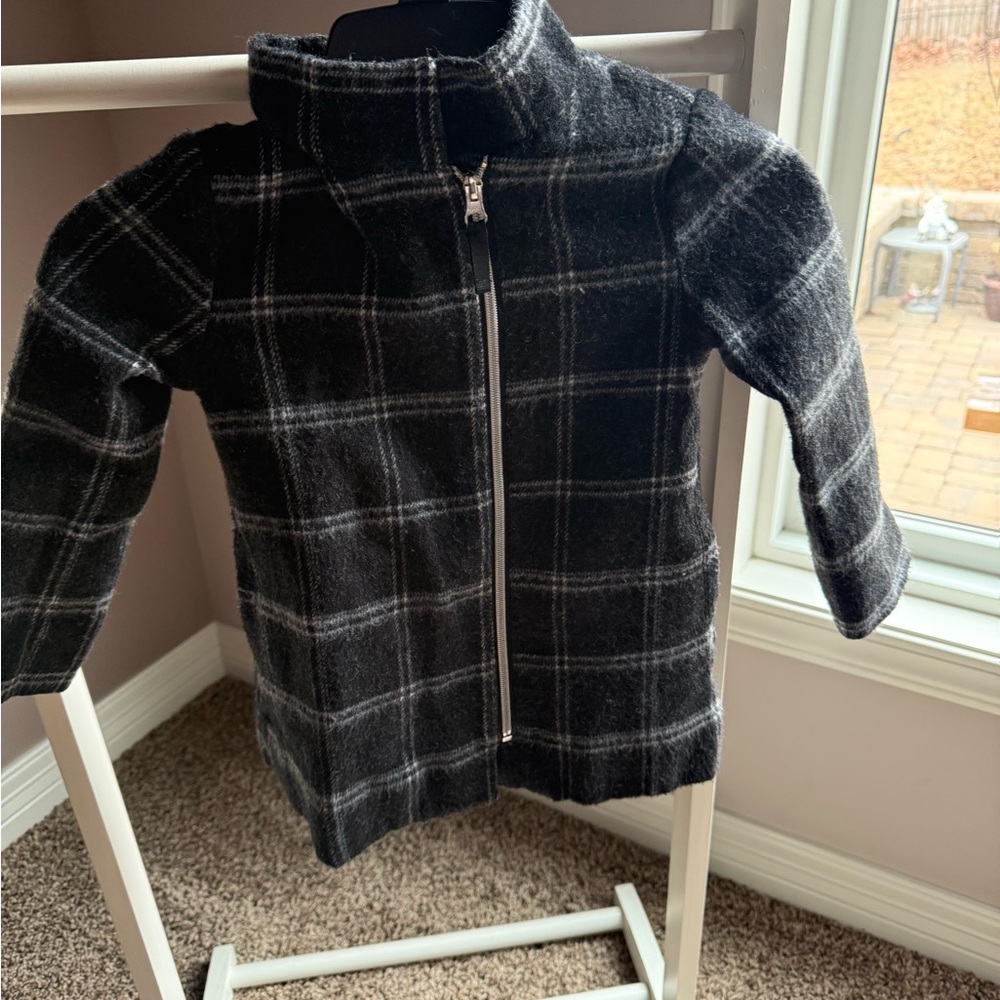 Plaid Zip-Up Jacket